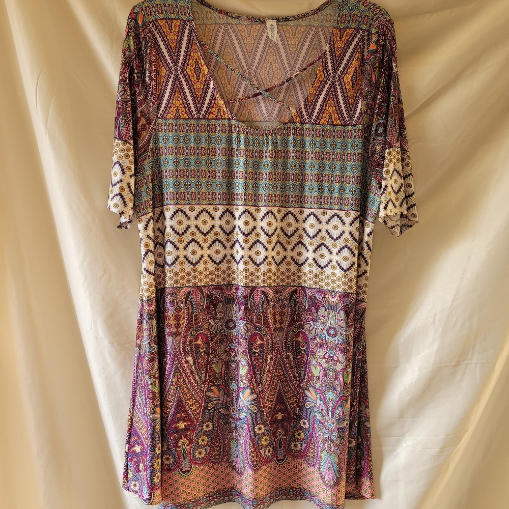 XXL Paisley Grace blouse multi-colored
